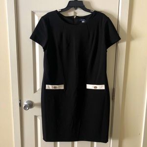 TOMMY HILFIGER black shift dress
